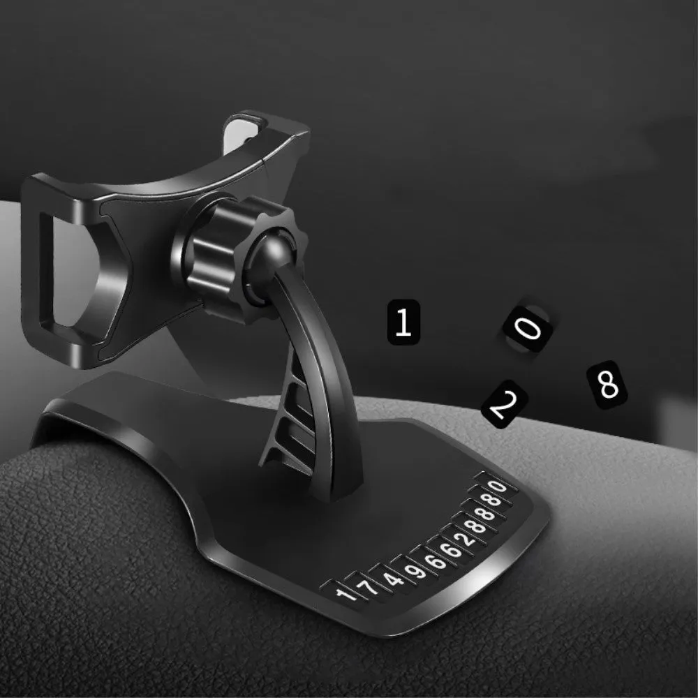 3 in 1 Car GPS Smartphone Holder: Dashboard / Visor Clamp   AC Grid Clip for Zopo Speed 7, ZP951 - Black