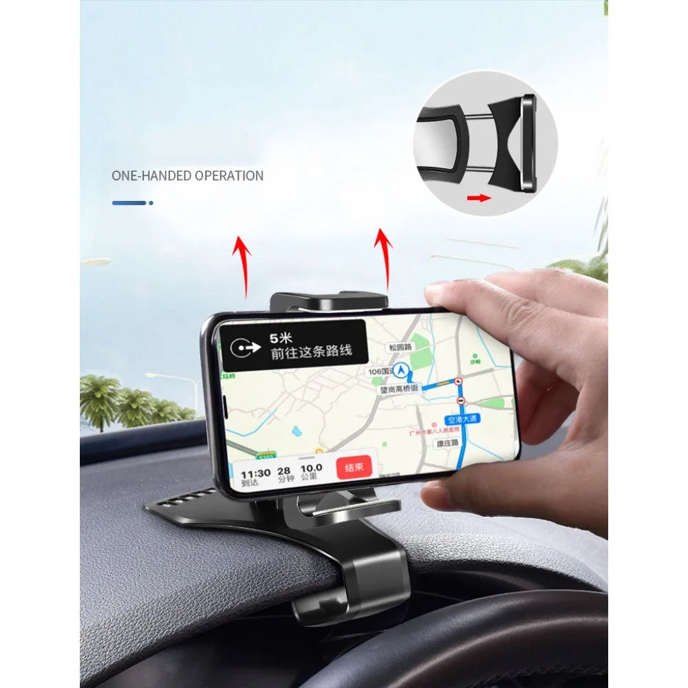 3 in 1 Car GPS Smartphone Holder: Dashboard / Visor Clamp   AC Grid Clip for Zopo Speed 7, ZP951 - Black