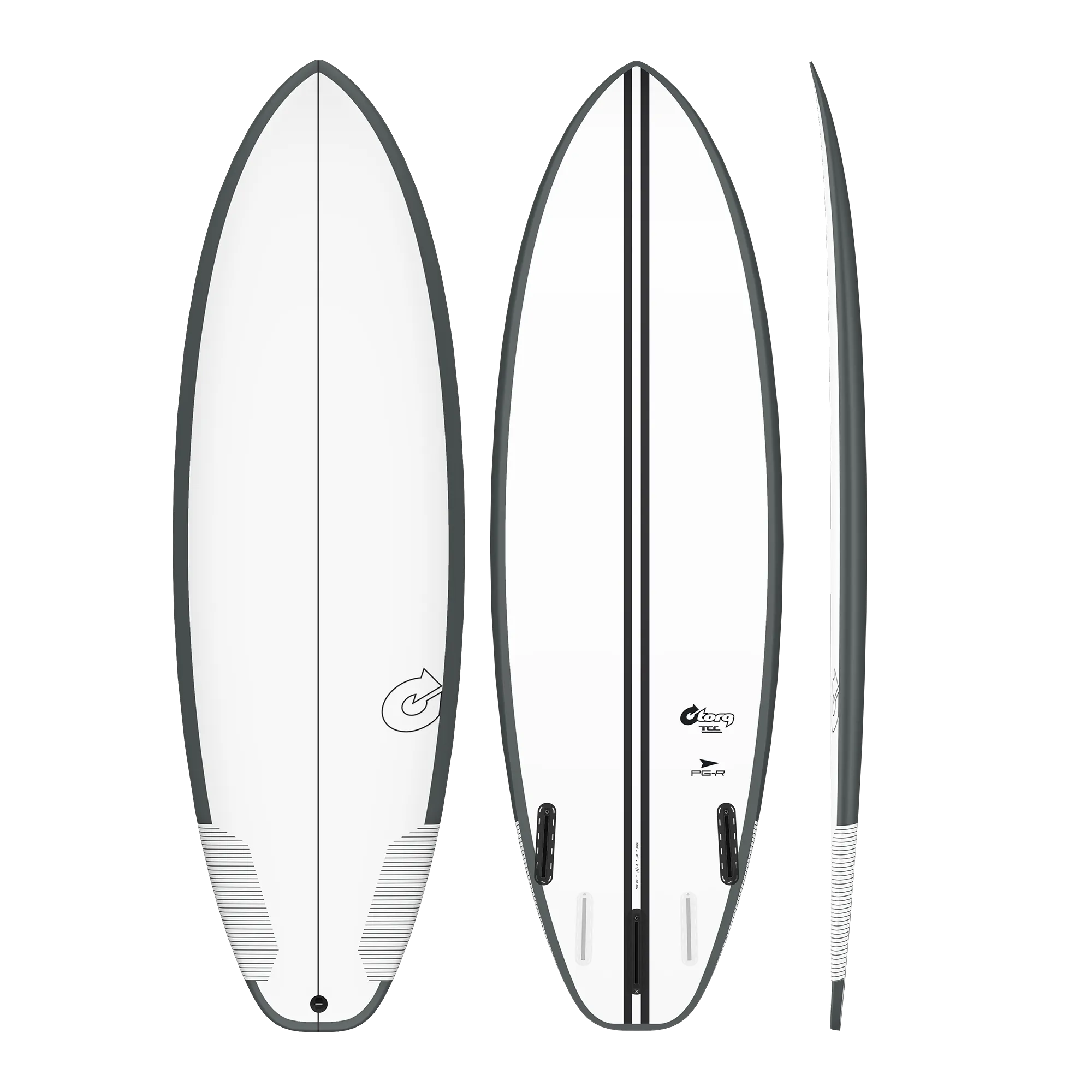 5'10 TORQ TEC PG-R 21” x 2 1/2” 35.3L FUTURES GRAPHITE RAILS