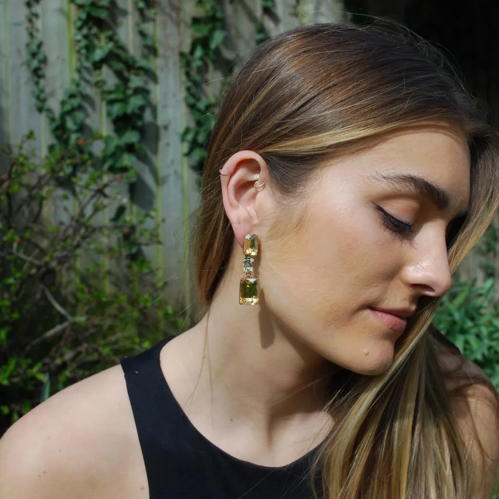 Amber Drop Earring