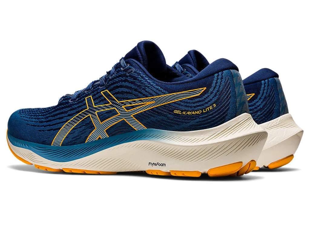 Asics Mens Gel Kayano Lite 3 Sneakers Running Shoes Runners - Azure/Amber