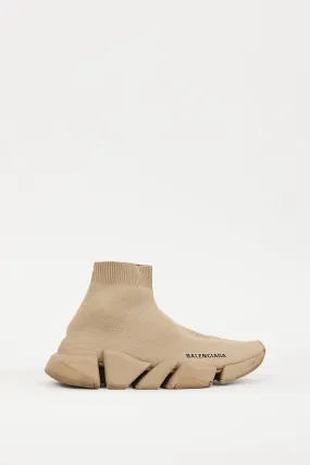 Beige Speed 2.0 Knit Sneaker