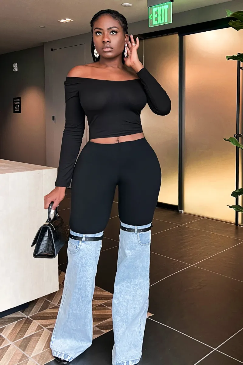 KAMALA DENIM LEGGING | PANTS