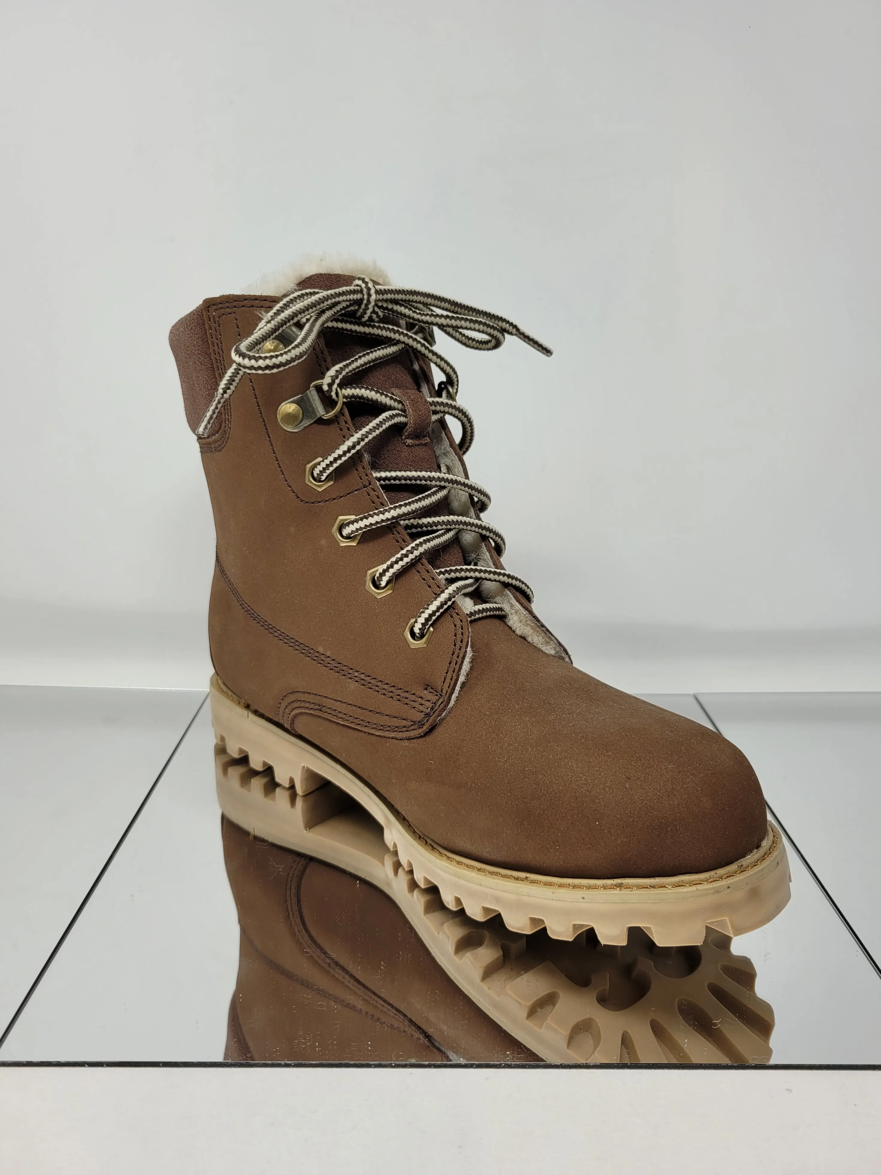 KENDRA HIKING BOOT CHOCLATE NUBUCK LEATHER