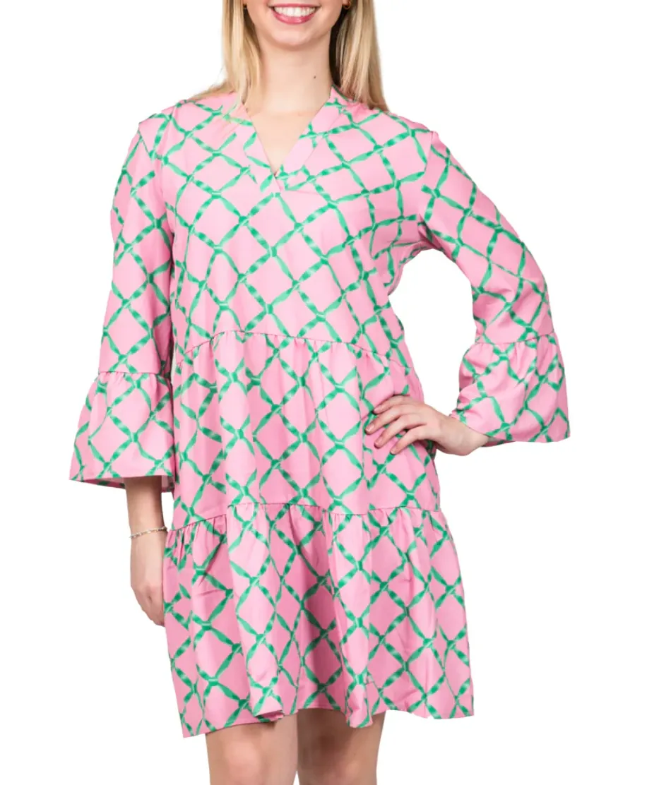 Lattice Violet Dress