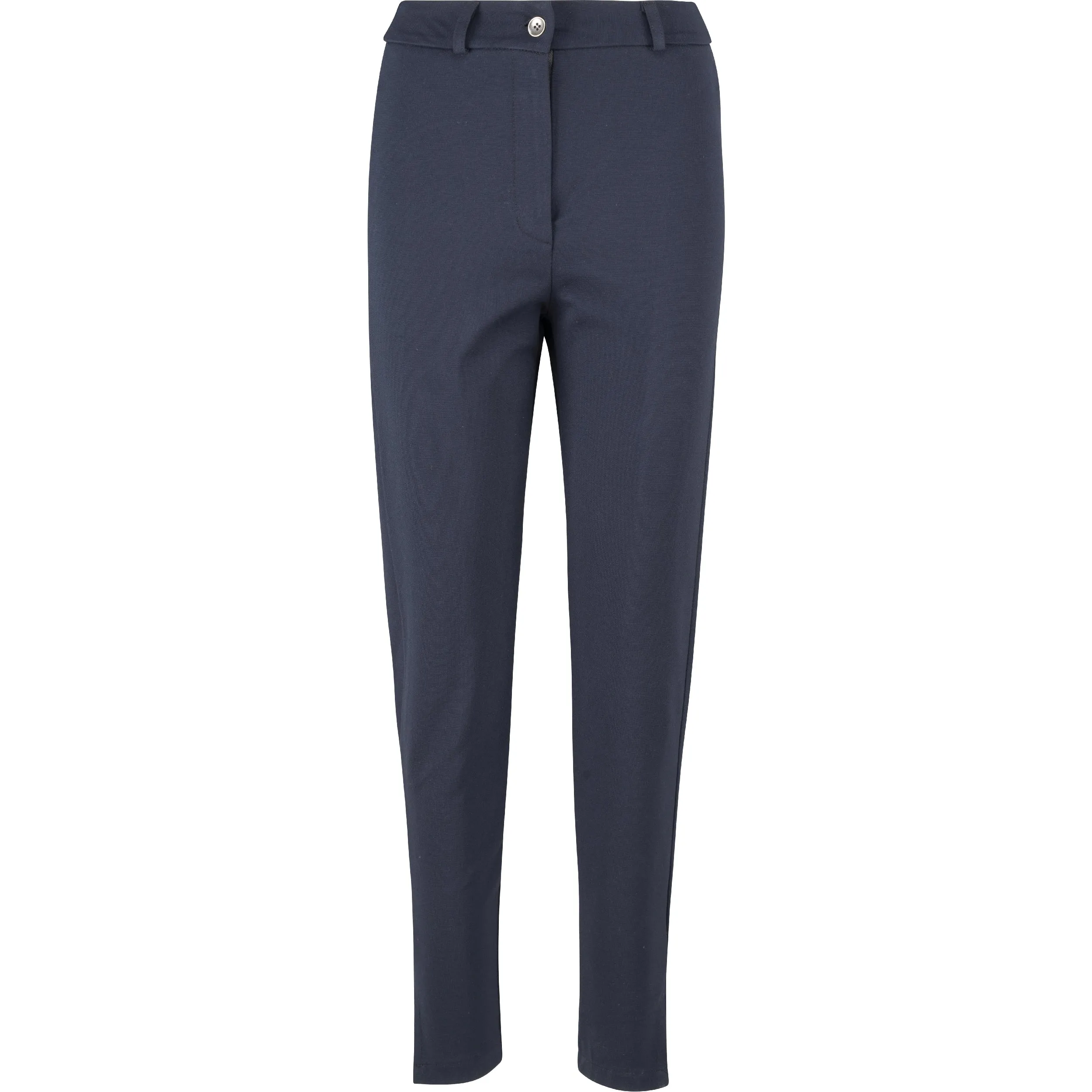 M Made in Italy – Zipper Closure Knit Pants With Ankle Slits