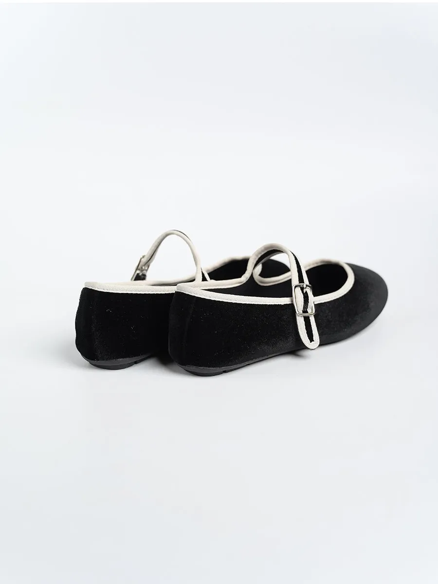Nikki Ballerina Suede Flats
