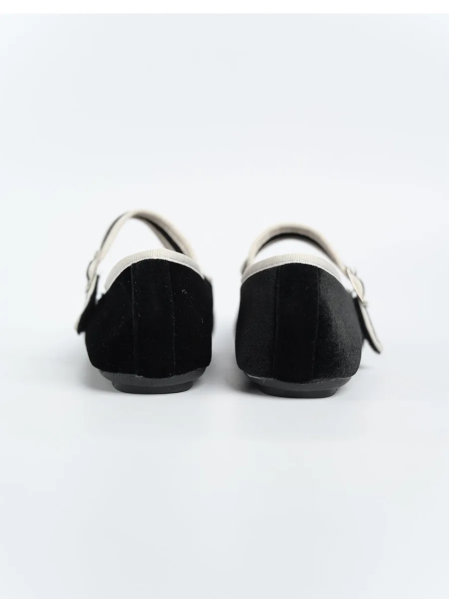 Nikki Ballerina Suede Flats