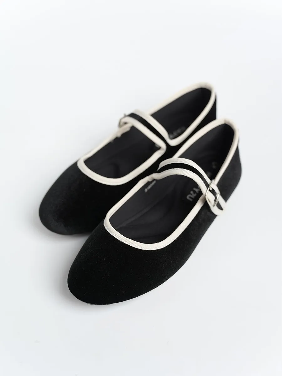 Nikki Ballerina Suede Flats