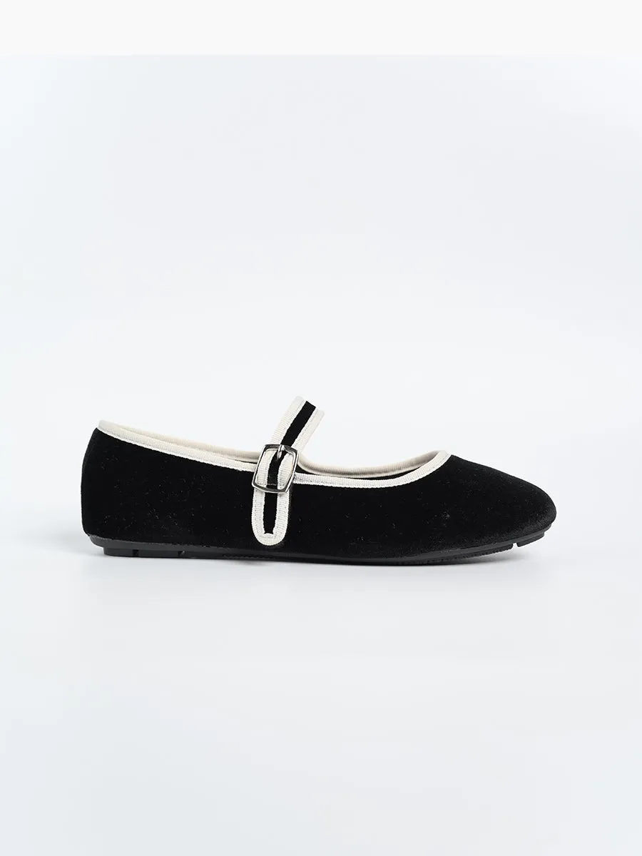 Nikki Ballerina Suede Flats