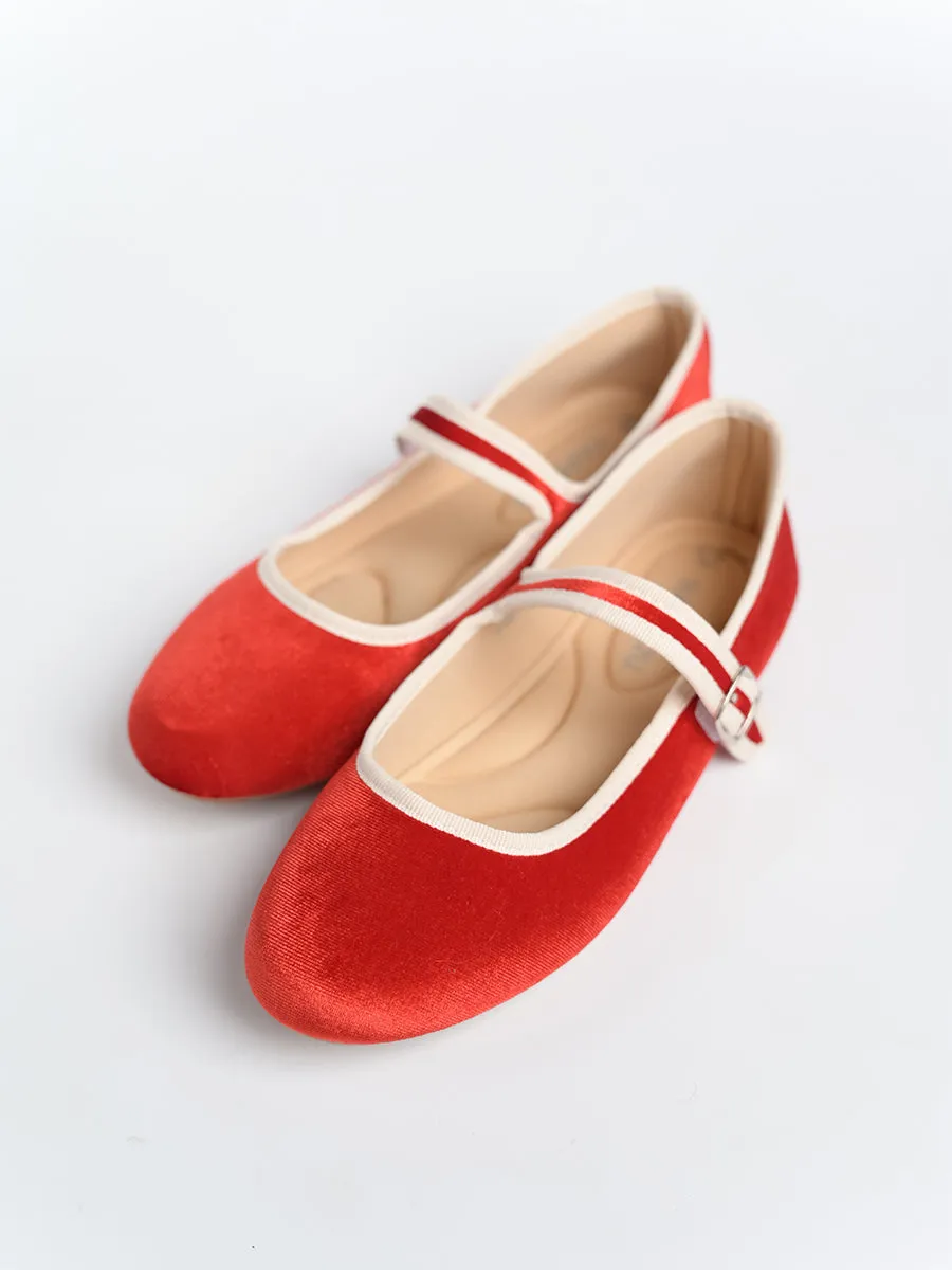 Nikki Ballerina Suede Flats