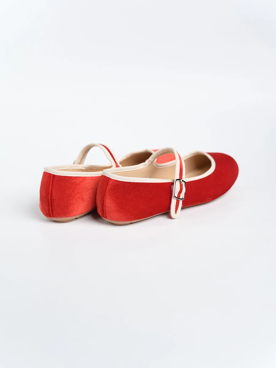 Nikki Ballerina Suede Flats