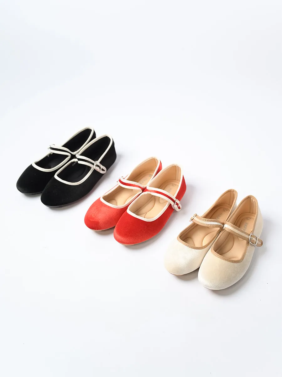 Nikki Ballerina Suede Flats