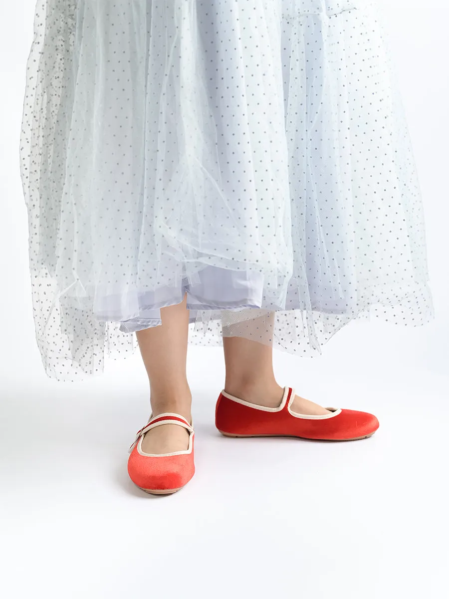 Nikki Ballerina Suede Flats
