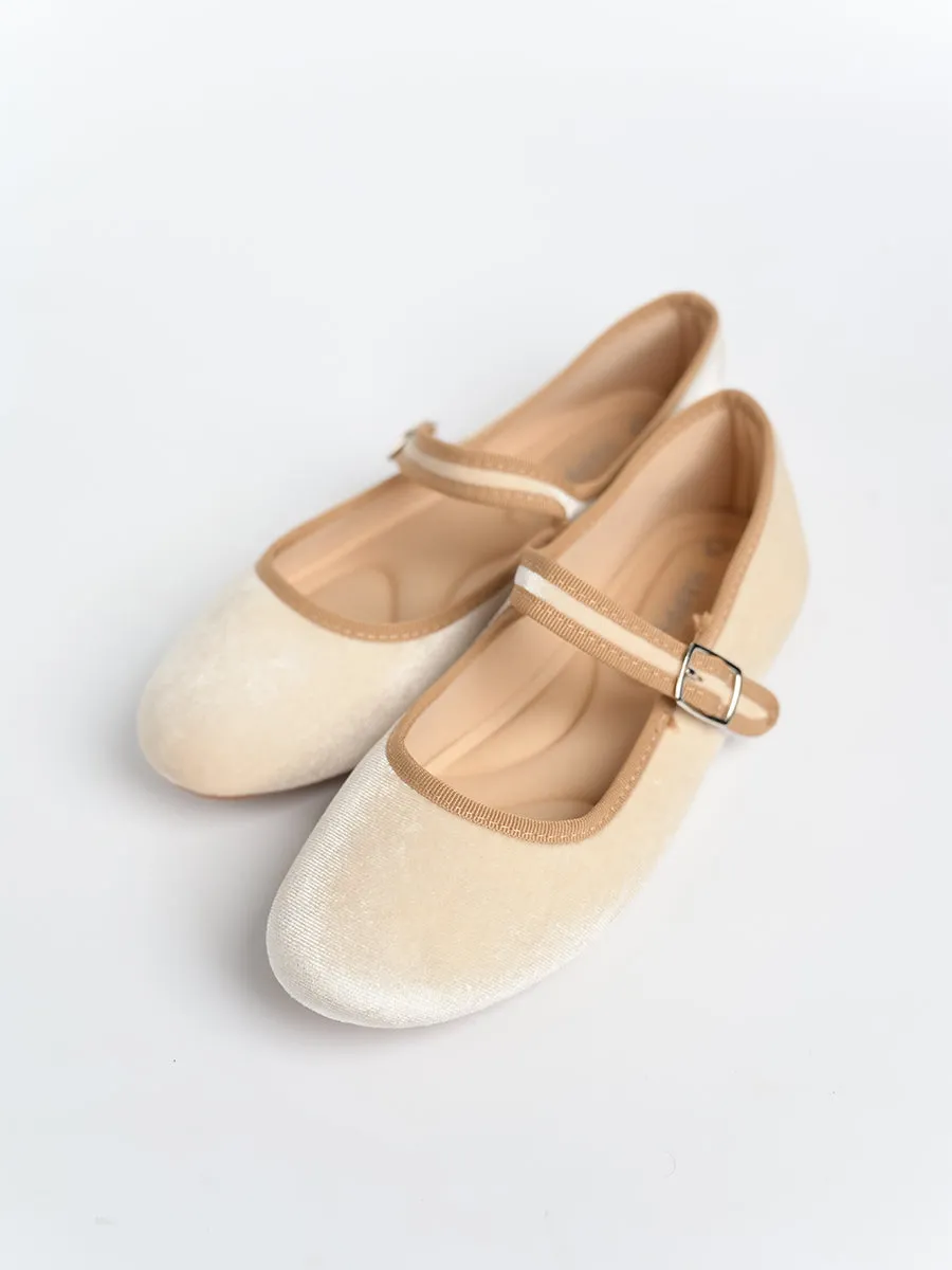 Nikki Ballerina Suede Flats
