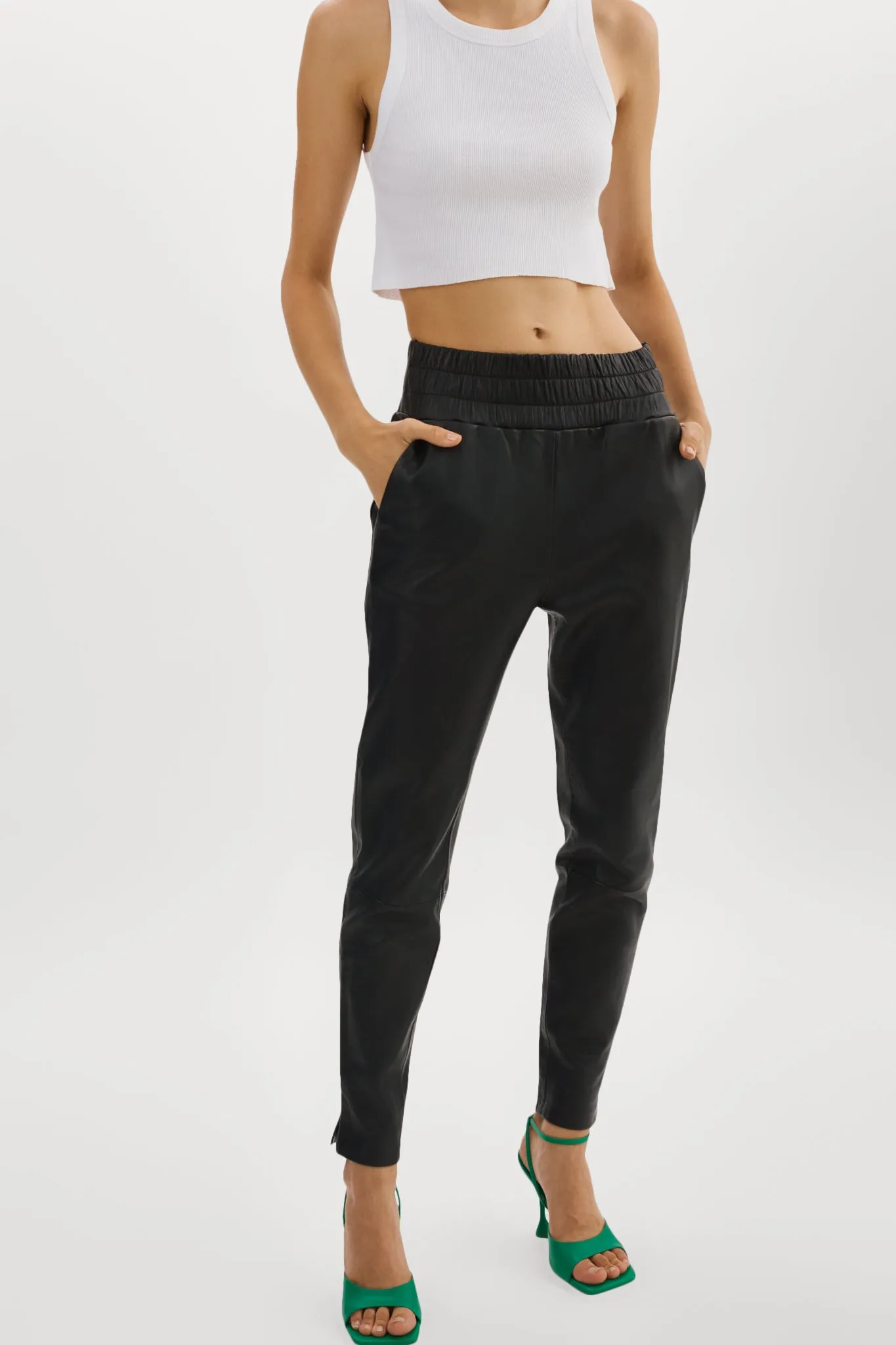 NINETA | Leather Joggers