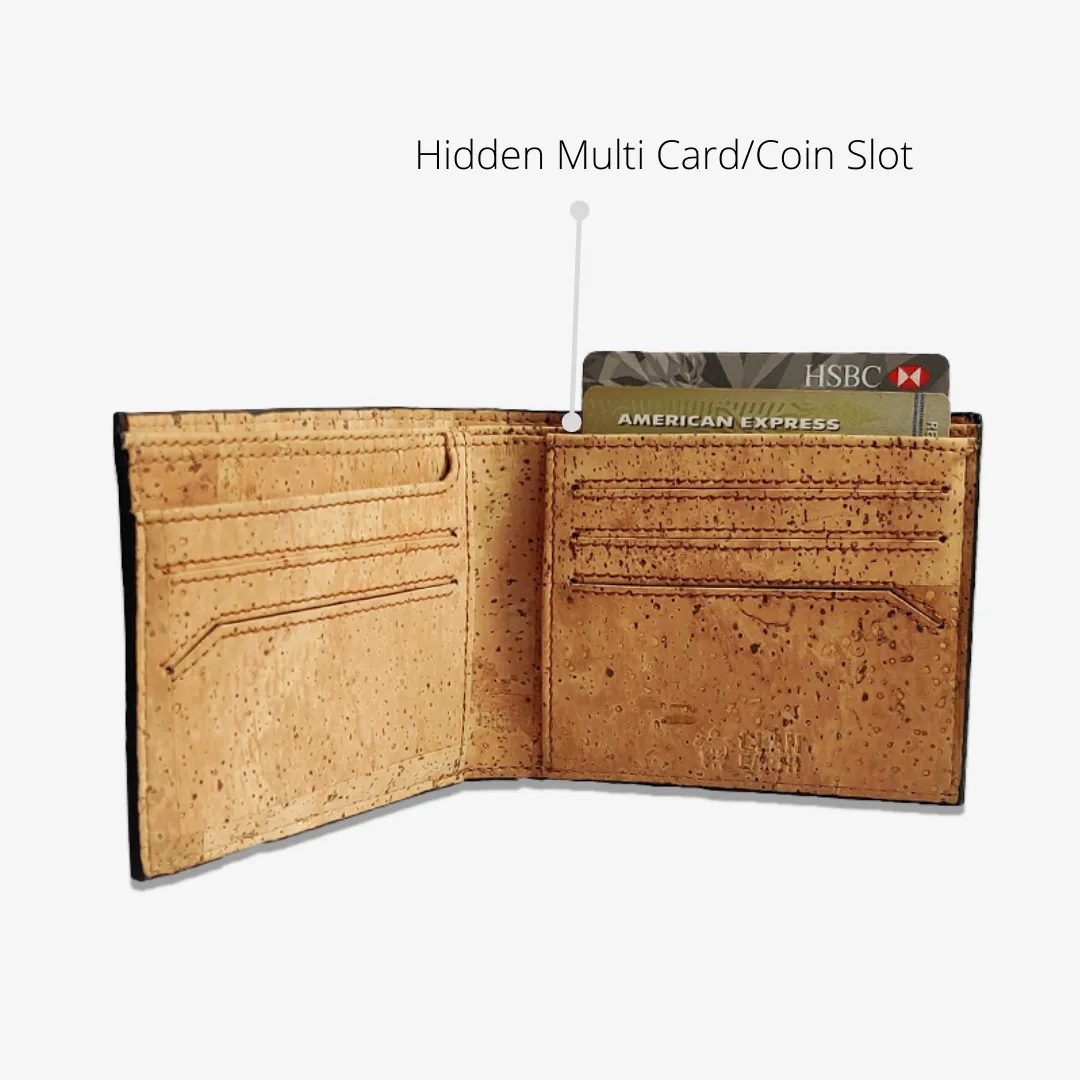 Olive Cork Wallet | Light-weight | Water Resistant | Hand-Crafted | Unisex