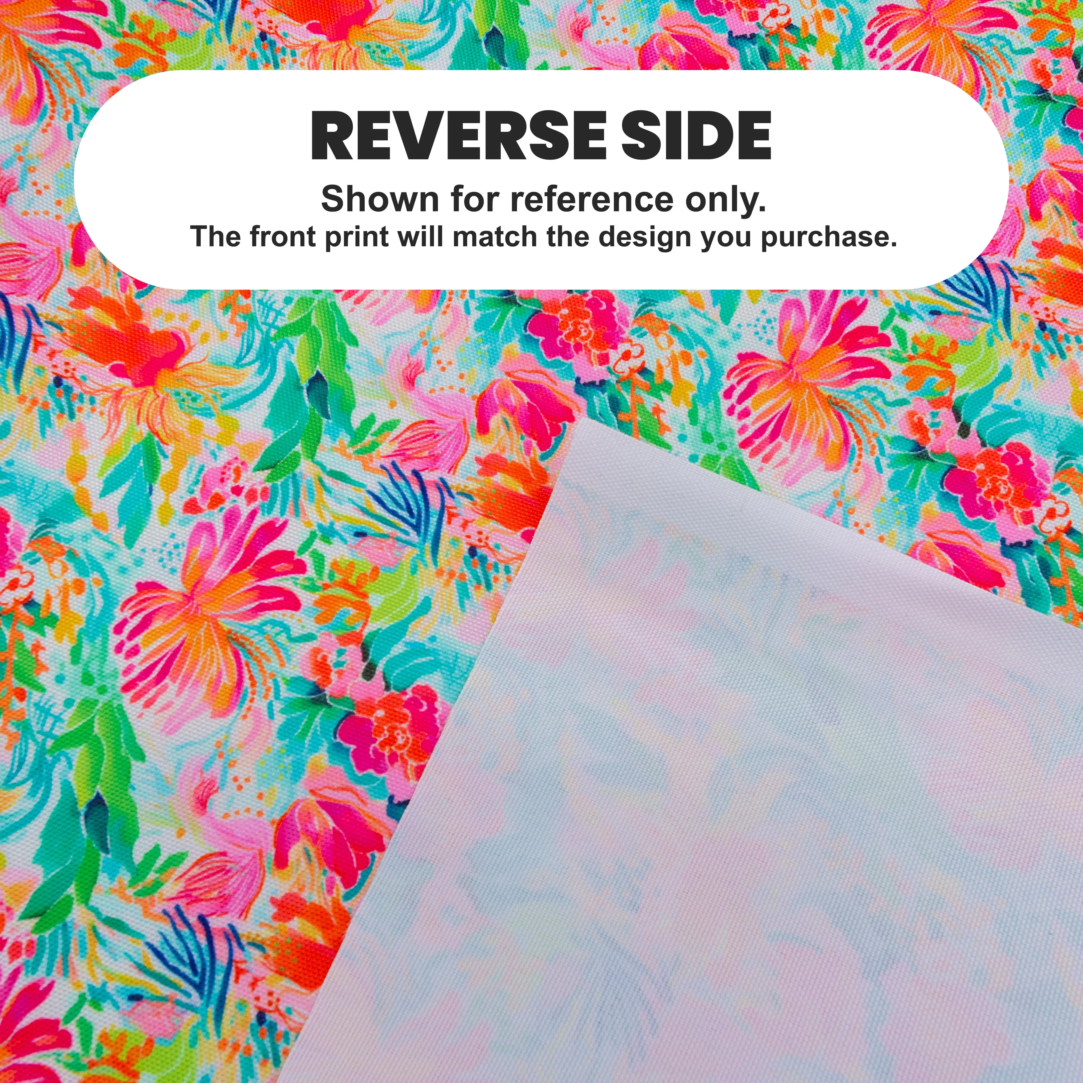 Prickly Petals Water-Resistant Canvas 18" x 58" Roll