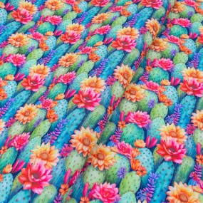 Prickly Petals Water-Resistant Canvas 18" x 58" Roll