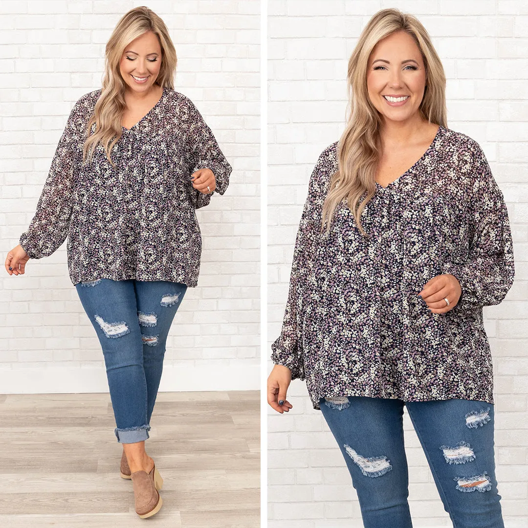 Seeking The Best Top, Navy