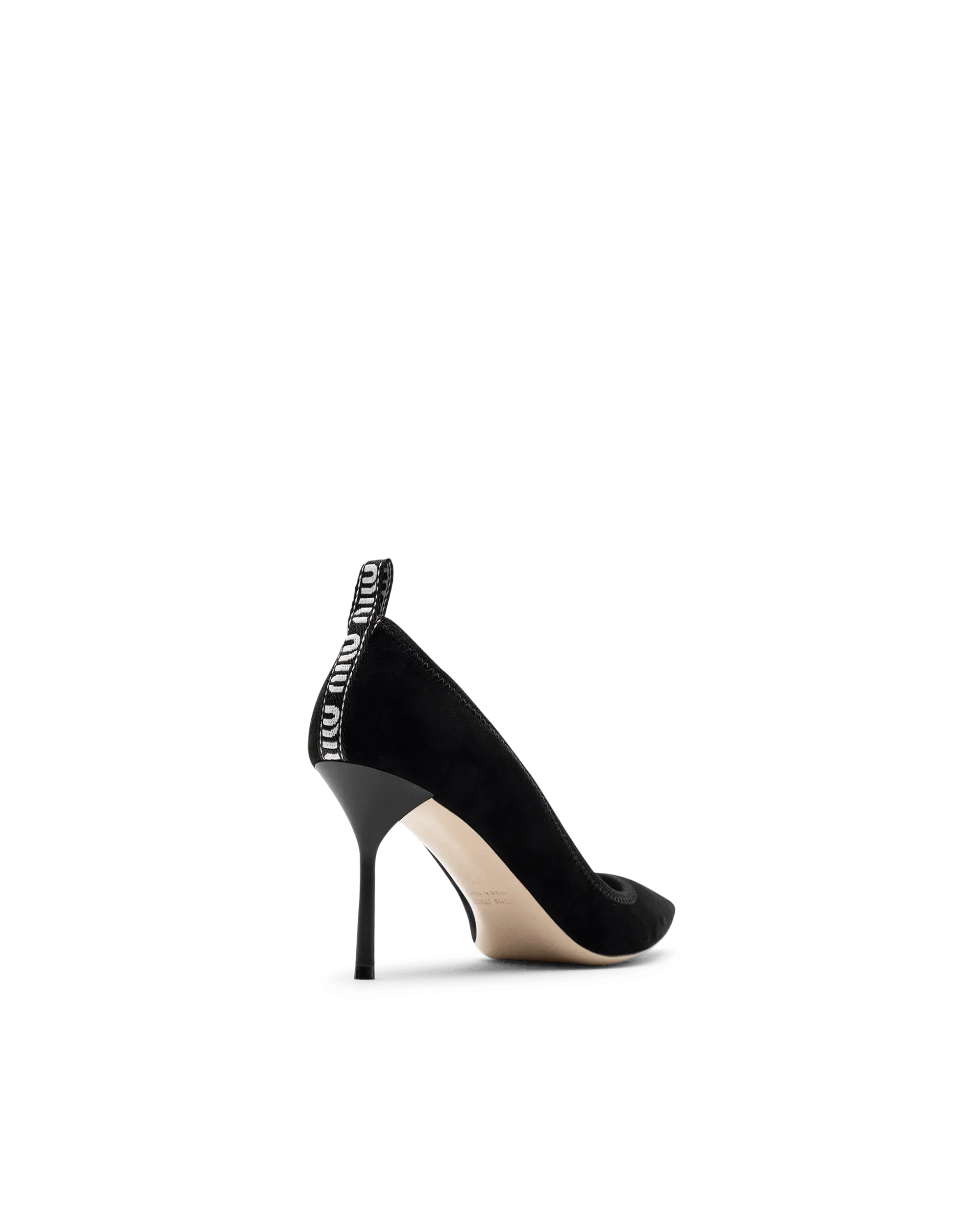 Suede Logo Pumps