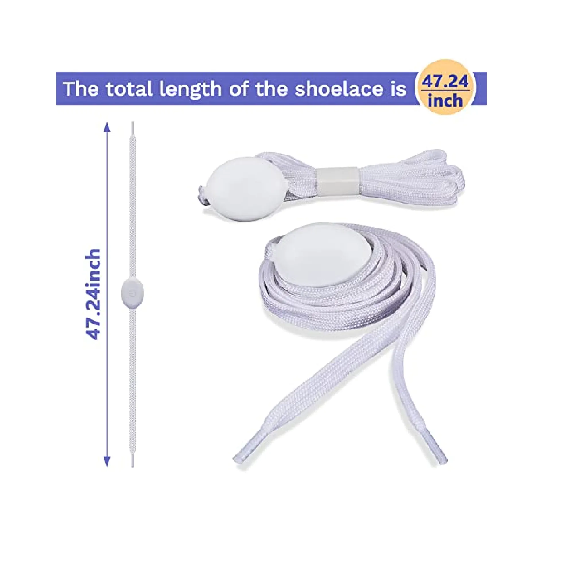 Syhood LED Light Up Shoe Laces Nylon LED Shoelaces with Flashing Shoe Laces for Party Favors Hip-hop Dancing