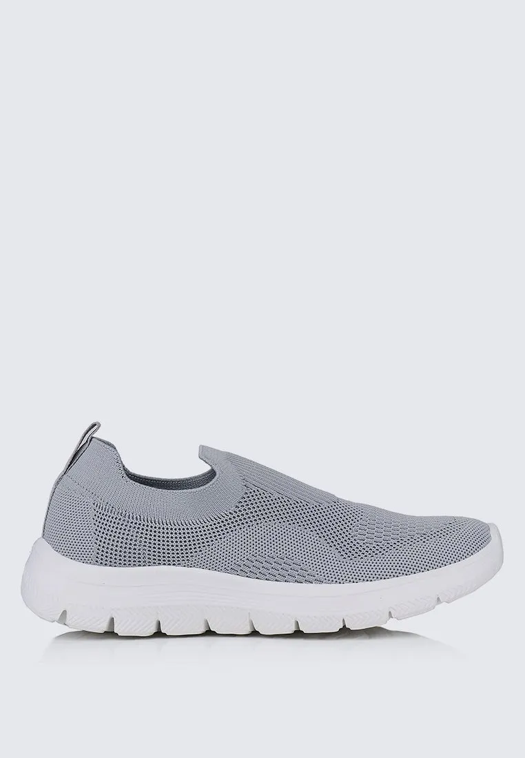 WalkEase Comfy Sneakers In Grey