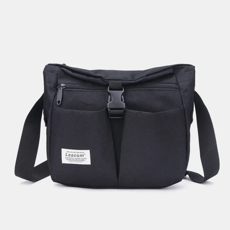 Water Resistant Tactical Shoulder Bag for Men Lightweight Nylon Crossbody Bag
